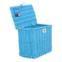 AMIGO Bicycle Basket Willow Front 25.5 Litres Light Blue -Optimal Bike Store amigo bakkersmand voor 255 liter lichtblauw 4 308304 20190805155653