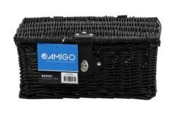AMIGO Bicycle Basket Willow Front 6.5 Litres Black -Optimal Bike Store amigo bakkersmand voor 65 liter zwart 2 308287 20190805142256