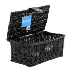 AMIGO Bicycle Basket Willow Front 6.5 Litres Black -Optimal Bike Store amigo bakkersmand voor 65 liter zwart 308287 20190805142255