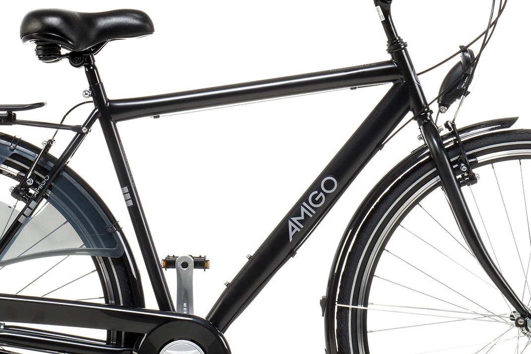 AMIGO Bright 28 Inch 56 Cm Men 3SP Rim Brakes Matte Black - Image 3