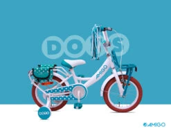 AMIGO Dots 12 Inch Girls Coaster Brake White -Optimal Bike Store amigo dots 12 inch 19 cm meisjes terugtraprem wit 8 310789 20211124111208