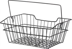 AMIGO Bike Basket 10 Litres Rear Steel Black