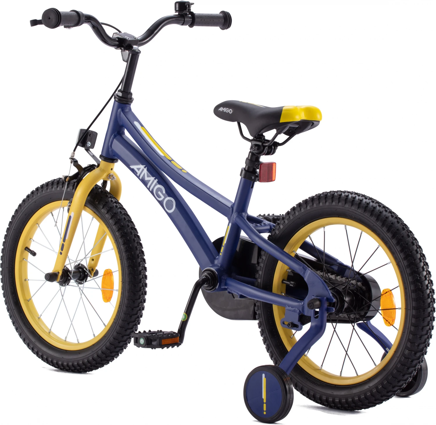 AMIGO Flip 16 Inch 25 Cm Boys Coaster Brake Dark Blue/Yellow - Image 3