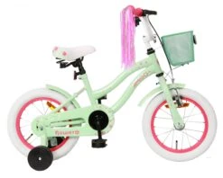 AMIGO Flower 14 Inch 22 Cm Girls Coaster Brake Green
