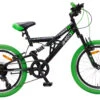 AMIGO Fun Ride 20 Inch 33 Cm Junior 7SP Rim Brakes Black/Green
