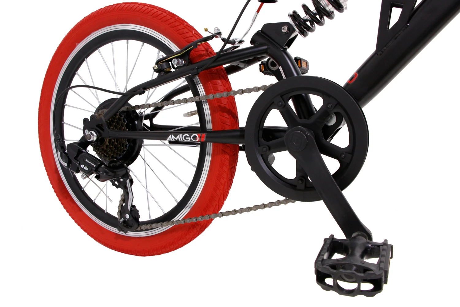 AMIGO Fun Ride 20 Inch 33 Cm Junior 7SP Rim Brakes Black/Red - Image 7
