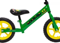AMIGO Monster 12 Inch Junior Green -Optimal Bike Store amigo loopfiets monster 12 inch jongens groen 2 504338 1606231563