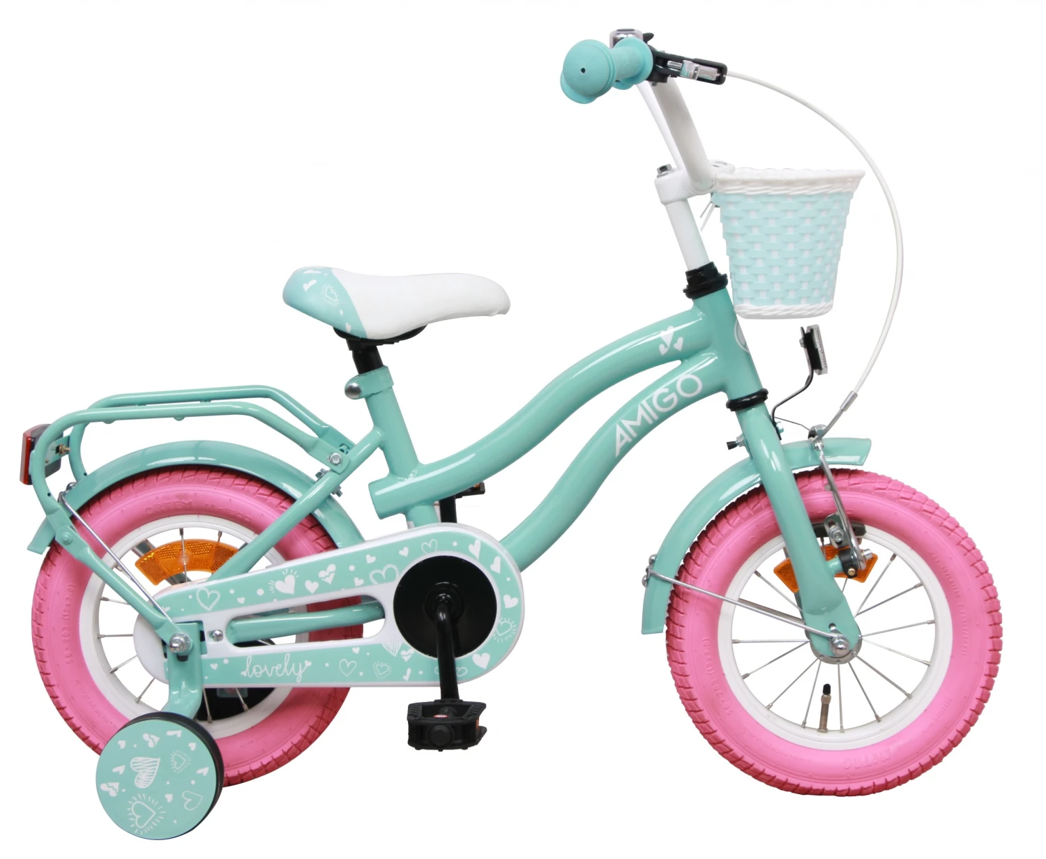AMIGO Lovely-S12 12 Inch 22 Cm Girls Coaster Brake Turquoise