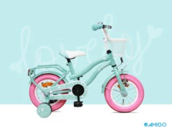 AMIGO Lovely-S12 12 Inch 22 Cm Girls Coaster Brake Turquoise -Optimal Bike Store amigo lovely 12 inch 22 cm meisjes terugtraprem turquoise 8 342587 20211124113000 1