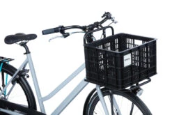 Basil Crate Bicycle Crate Recycled M 29,5 Liter Black - 21134 -Optimal Bike Store basil crate fietskrat gerecycled m 295 liter zwart 21134 5 1018821 1678110249