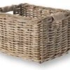Basil Bicycle Basket Dorset 20 Liters Rattan Gray - 13050