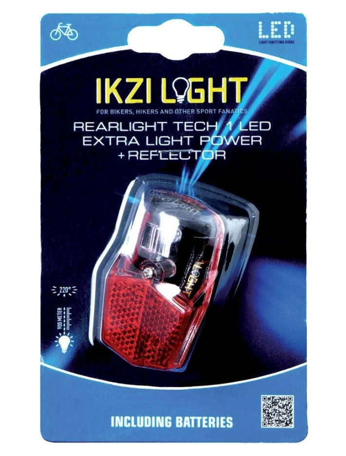 Ikzi Light Rear Light Led Batteries Red/black 5 Ikzi Light Rear Light Led Batteries Red/black - Image 3