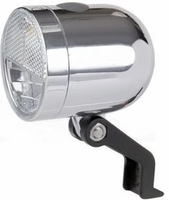 Ikzi Light Retro Headlight Nero Silver