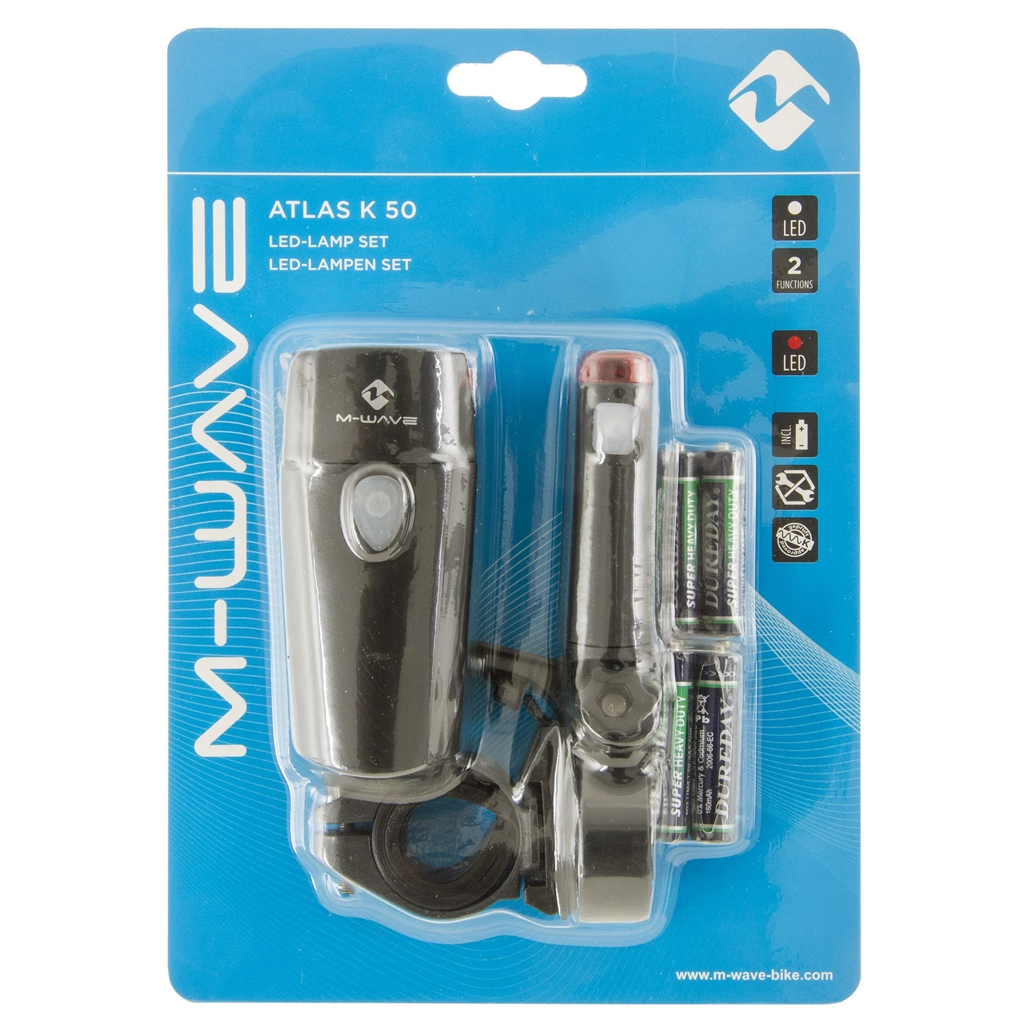 M-Wave Lighting Set Atlas K 50 Led Battery Black - Image 4