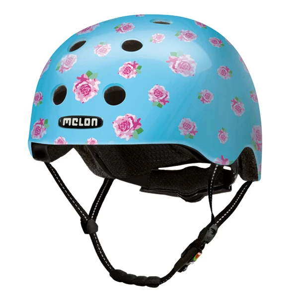 Melon Bicycle Helmet Urban Active Roses Polycarbonate 3 Melon Bicycle Helmet Urban Active Roses Polycarbonate