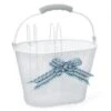 New Looxs Children Basket 8L Arabella White / Blue -Optimal Bike Store new looxs kinderfietsmand 8 l arabella wit blauw 92548