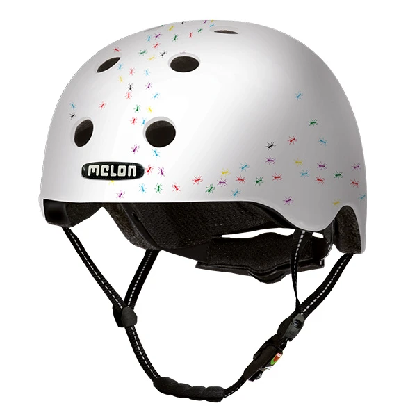 Partychimp Bicycle Helmet Urban Active Pop Ants White