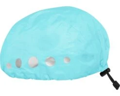 Playshoes Rain Cover Bicycle Helmet Polyester Turquoise Size S -Optimal Bike Store playshoes regenhoes fietshelm polyester turquoise 3 367154 1583324646