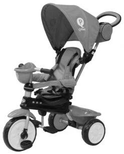 QPlay Comfort 4-in-1 Driewieler Junior Grey