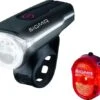 Sigma Lighting Set Aura 60 Lux Led USB Rechargeable Black -Optimal Bike Store sigma verlichtingsset aura 60 lux led usb oplaadbaar zwart 274675 1549268685