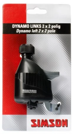 Simson Dynamo Left 2 X 2-pole 6V/3W Black -Optimal Bike Store simson dynamo links 2 x 2 polig 6v 3w zwart 4 271648 1548147929