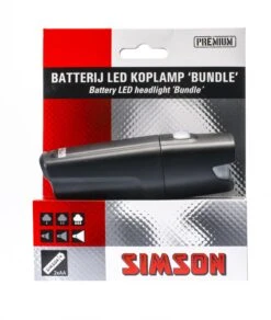 Simson Headlight Bundle Led Battery Black -Optimal Bike Store simson koplamp bundle led batterij zwart 4 271221 1547814986