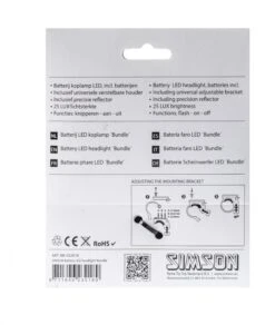 Simson Headlight Bundle Led Battery Black -Optimal Bike Store simson koplamp bundle led batterij zwart 5 271221 1547814988