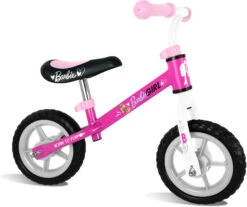 Stamp Loopfiets Barbie 10 Inch Girls Pink