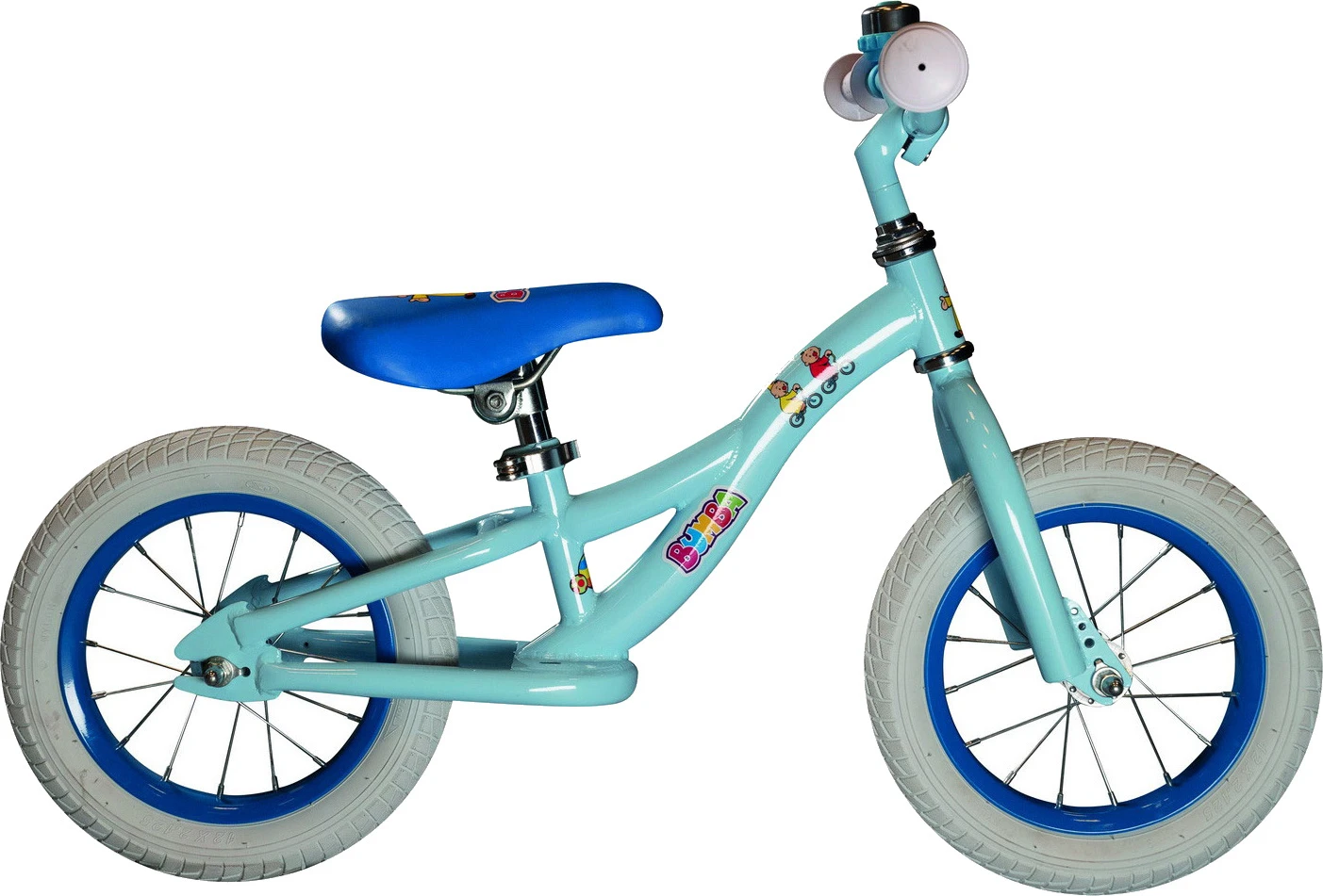 Studio 100 Bumba Loopfiets Met Vlag & Bel 12 Inch Junior Light Blue - Image 2