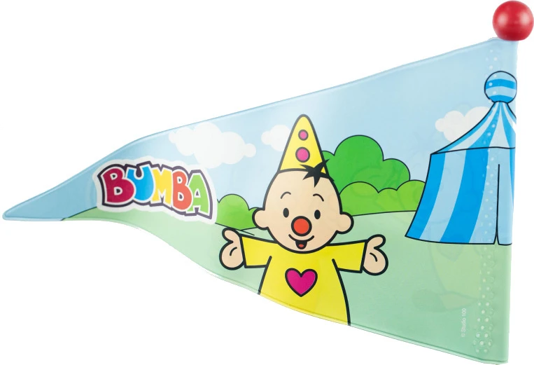 Studio 100 Bumba Loopfiets Met Vlag & Bel 12 Inch Junior Light Blue - Image 4