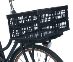 Plates 4 Bikes Bike Crate Foldable 32 Litres Black 2-piece