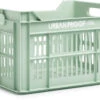 Urban Proof Bicycle Crate Recycled 30 Liters Polypropylene Gray-green