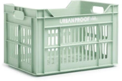 Urban Proof Bicycle Crate Recycled 30 Liters Polypropylene Gray-green