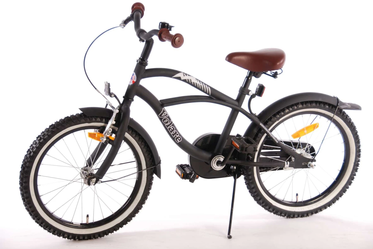 Volare Black Cruiser 18 Inch 27 Cm Boys Coaster Brake Matte Black - Image 4