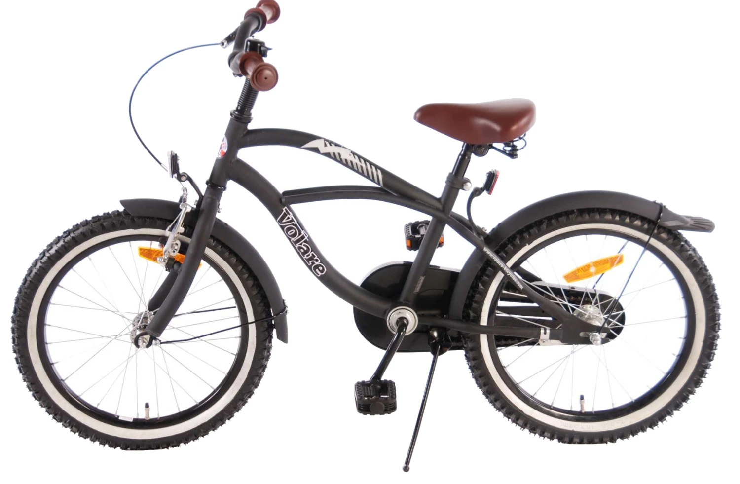 Volare Black Cruiser 18 Inch 27 Cm Boys Coaster Brake Matte Black - Image 3