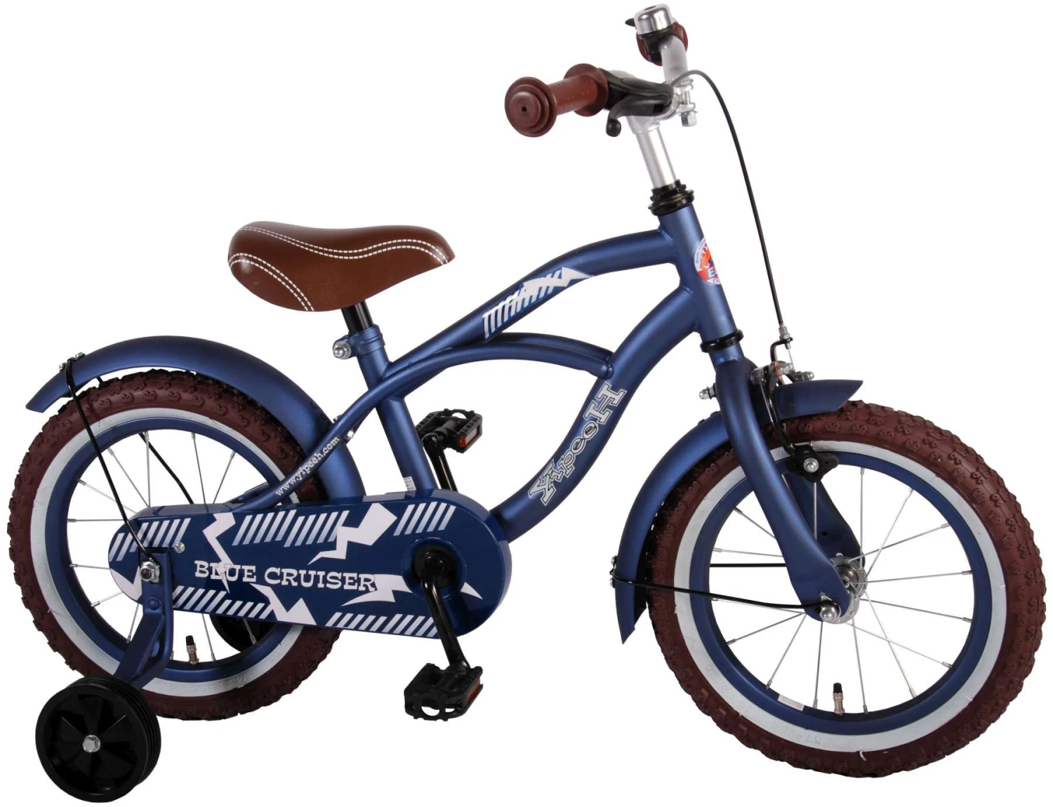 Volare Blue Cruiser 14 Inch 25 Cm Boys Coaster Brake Matte Blue - Image 2