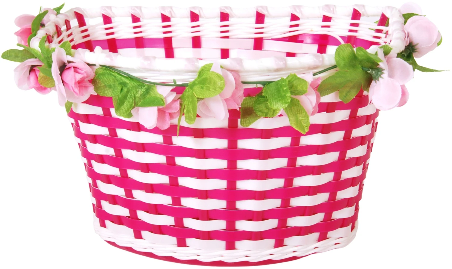 Volare Bicycle Basket Flowers Girls 6 Liters White/pink 3 Volare Bicycle Basket Flowers Girls 6 Liters White/pink