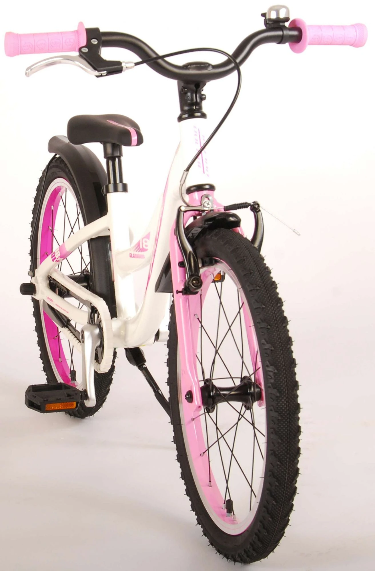Volare Glamour 18 Inch 24 Cm Girls Coaster Brake White/Pink 12 Volare Glamour 18 Inch 24 Cm Girls Coaster Brake White/Pink - Image 10