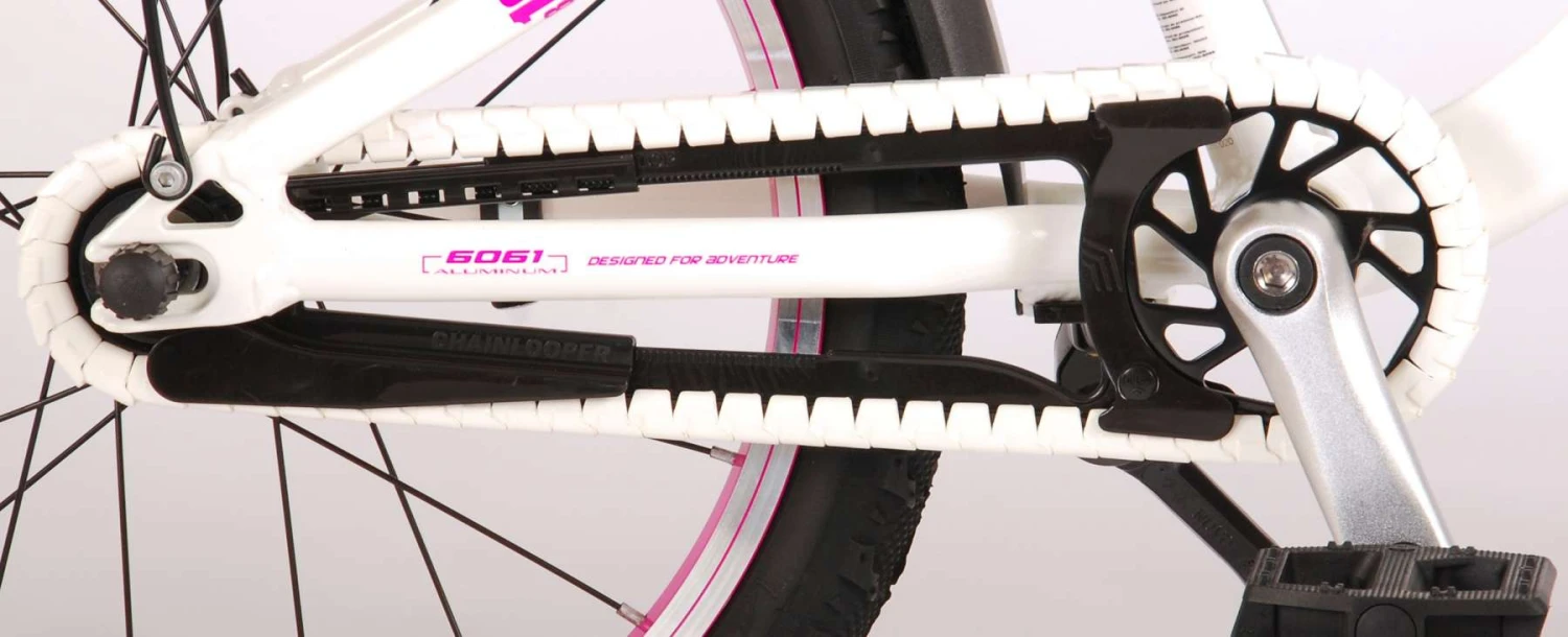 Volare Glamour 18 Inch 24 Cm Girls Coaster Brake White/Pink 9 Volare Glamour 18 Inch 24 Cm Girls Coaster Brake White/Pink - Image 7