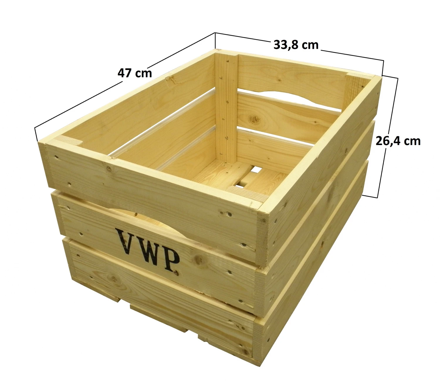 VWP Bicycle Crate Wood Natural 40 Litres 4 VWP Bicycle Crate Wood Natural 40 Litres - Image 2